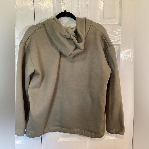 Tan w/Star Hooded Fleece Jacket - Size M - Picture 2 of 5